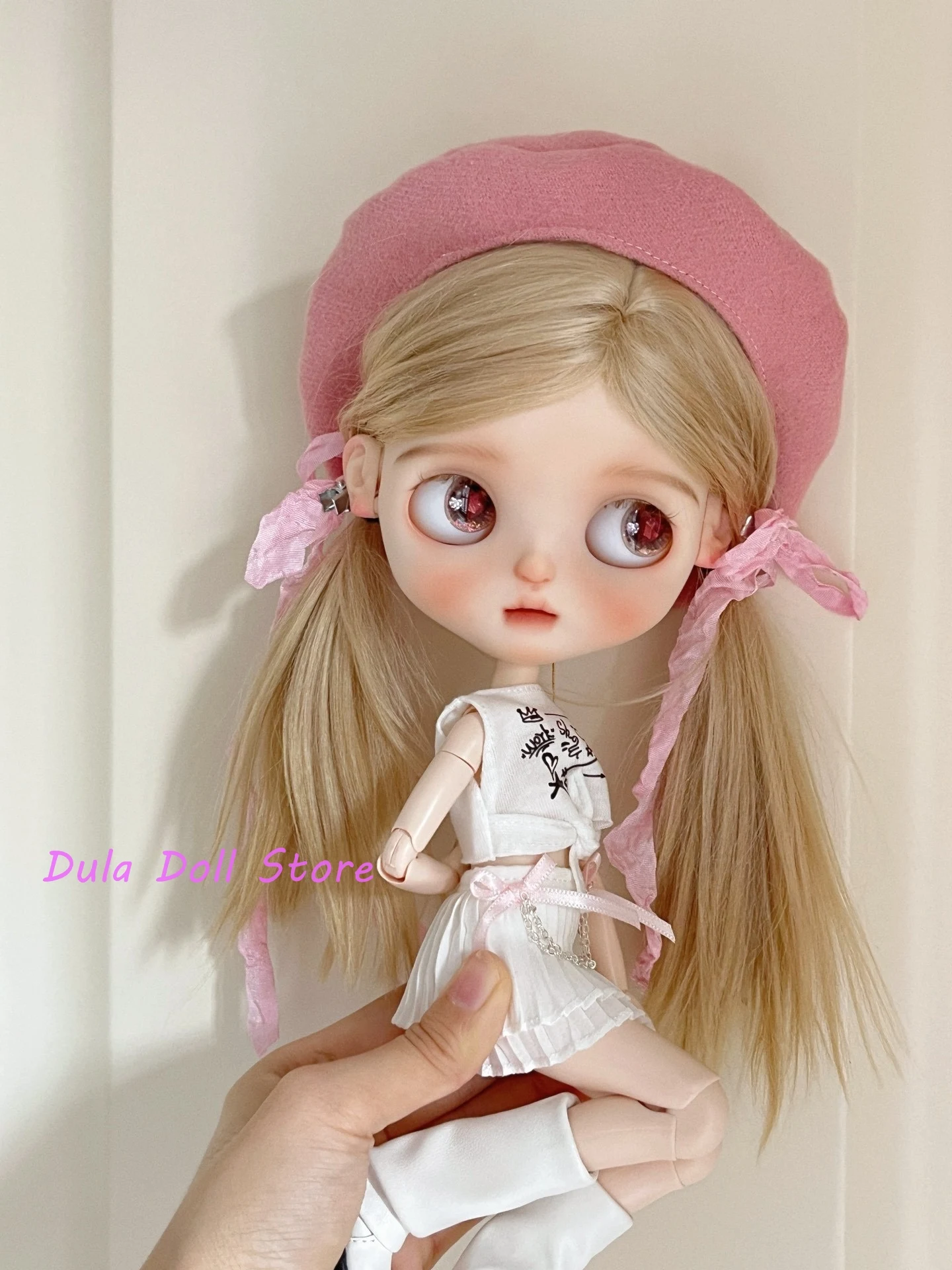 دولا ملابس دمى ل Blythe مروحة القوس سلسلة تنورة مجموعة ob24 ob22 Diandian Azone Licca ICY JerryB 1/6 Bjd دمية