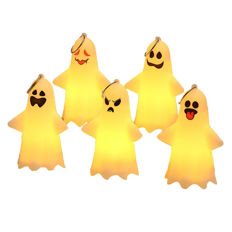 

1Set Ghost Lamp Desktop Decoration Halloween Ornament Ghost Lamp Ornament Decoration Ornament