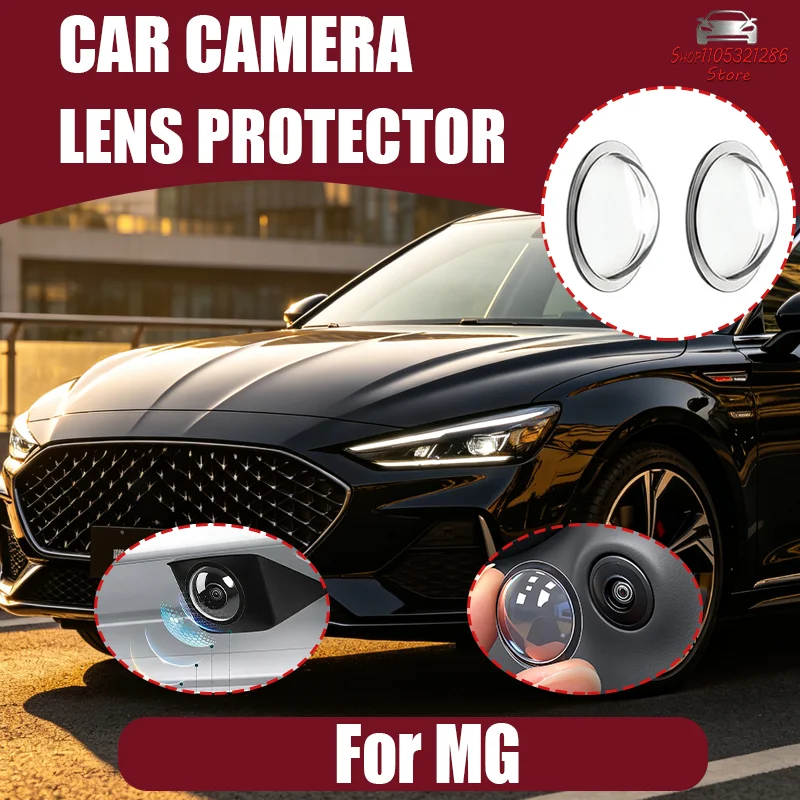 For MG Car Camera Protective Cover,Lens Cover Specific,Car Mounted 360 Reverse Camera Protective Cover,Univer