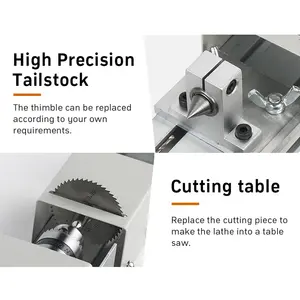 Mini Buddha Little Buddha Multifunction machine, compact lathe, turning center, wood sanding, polishing, jewelry rotary tools, 12-24v 8 Main Sales Wood - №7