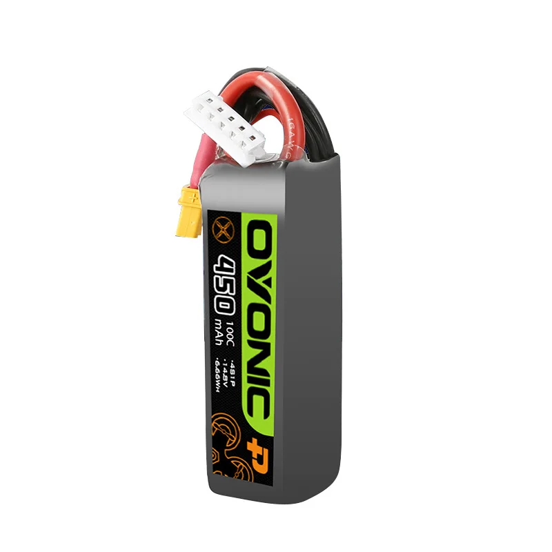 Batería LiPo 14,8V 4S para dron FPV - 450mAh 100C XT30
