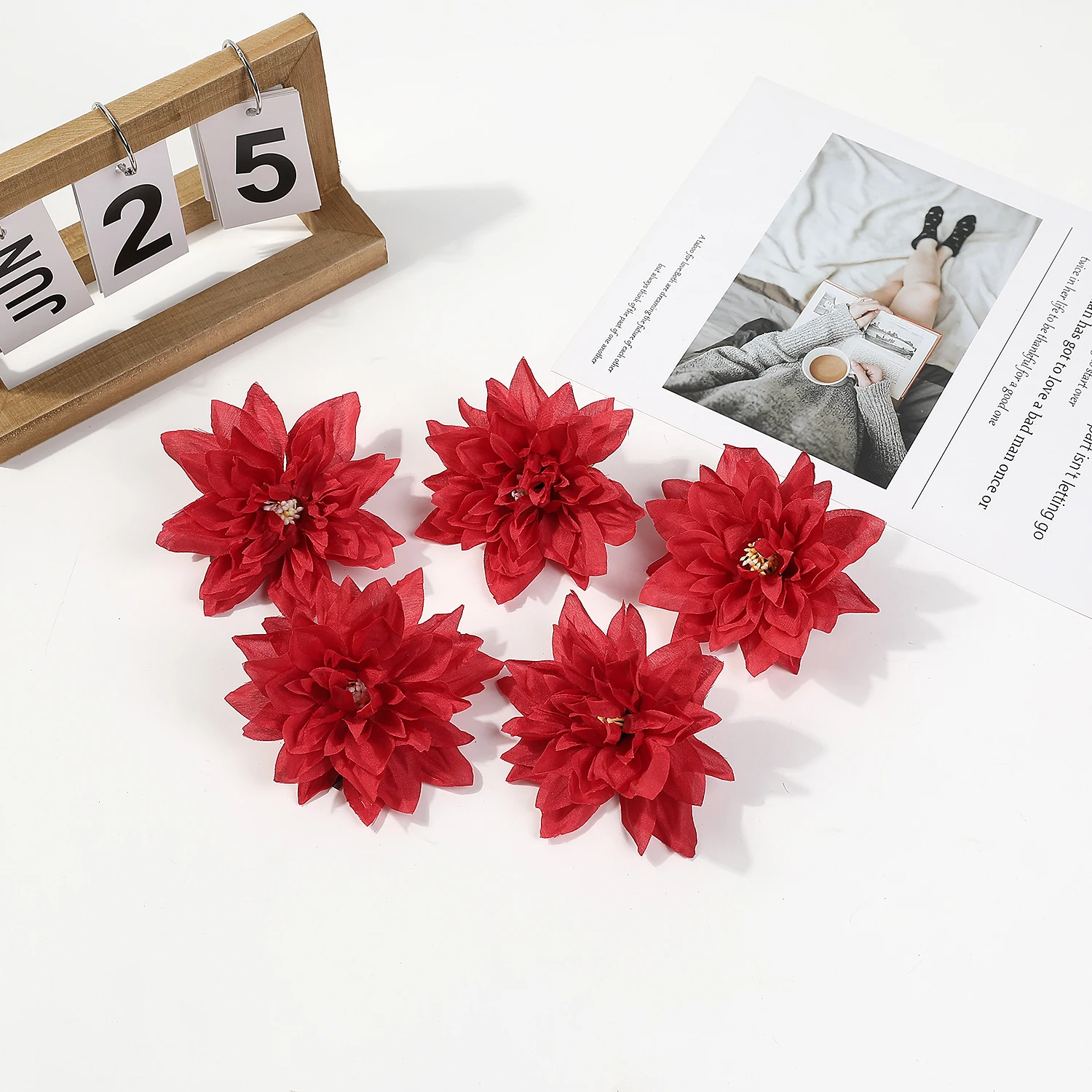 5/10 Stücke 10 cm Künstliche Pfingstrose Blumen Köpfe Pflanzen Gefälschte Blume Wände Party Weihnachten Home Decor Fotografie Hochzeit Dekoration – Detail 14