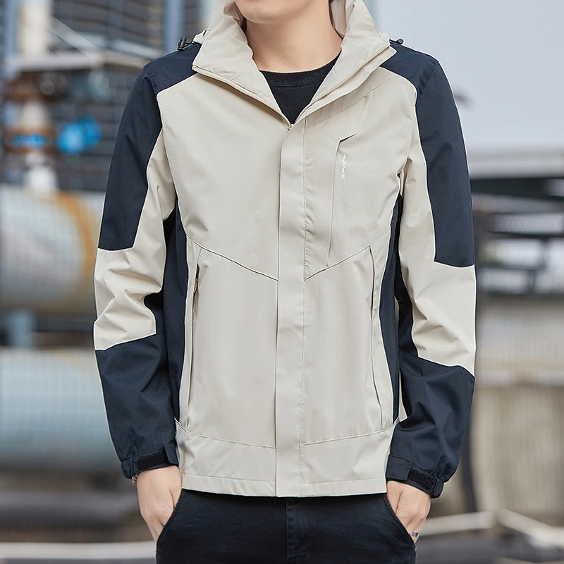 

Весенне-осенняя мужская легкая уличная ветрозащитная водонепроницаемая антистатическая куртка, повседневная верхняя одежда, костюм для скалолазания, подставка