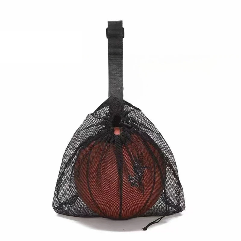 Organizador equipo atlético con compartimento malla para baloncesto, diseño ligero sola correa para actividades