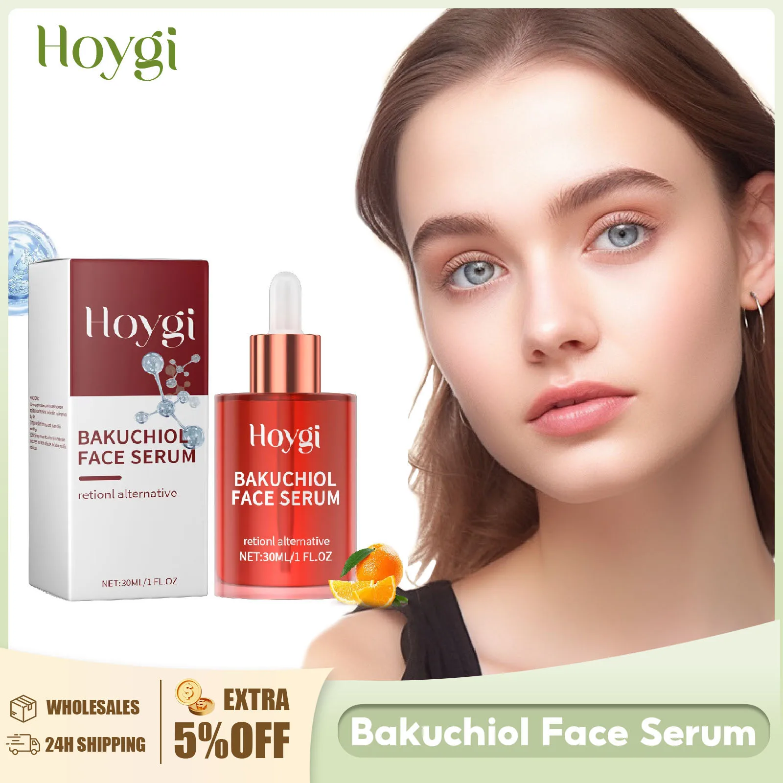 

Bakuchiol Face Serum Anti Aging Lifting Firming Remove Fine Lines Skin Rejuvenation Brightening Hydrating Retinol Face Essence