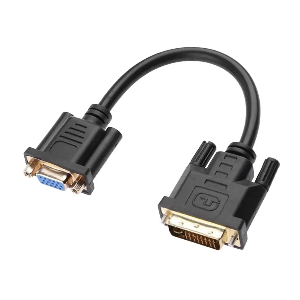 24+5 Pin Male to VGA 15Pin Female Cable Adapter Converter 23cm