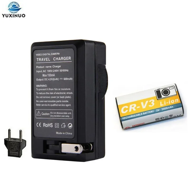 2000mAh CR-V3 CRV3 Camera Battery + Charger for Kodak C340 C310 C530 C875 C743 DX6340 Olympus C-720 C-740 C-740UZ C-750 C-750UZ