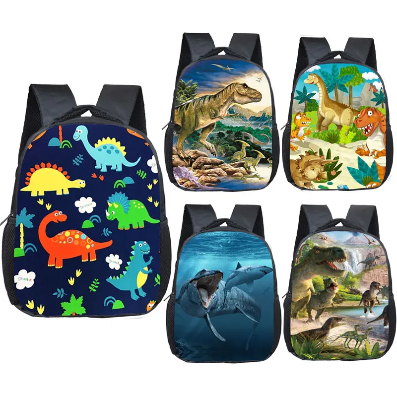 Mochilas de dinosaurio de animales para niños, mochilas escolares para bebés, bolsas para niños pequeños, regalo para niños de jardín de infantes, 16 pulgadas