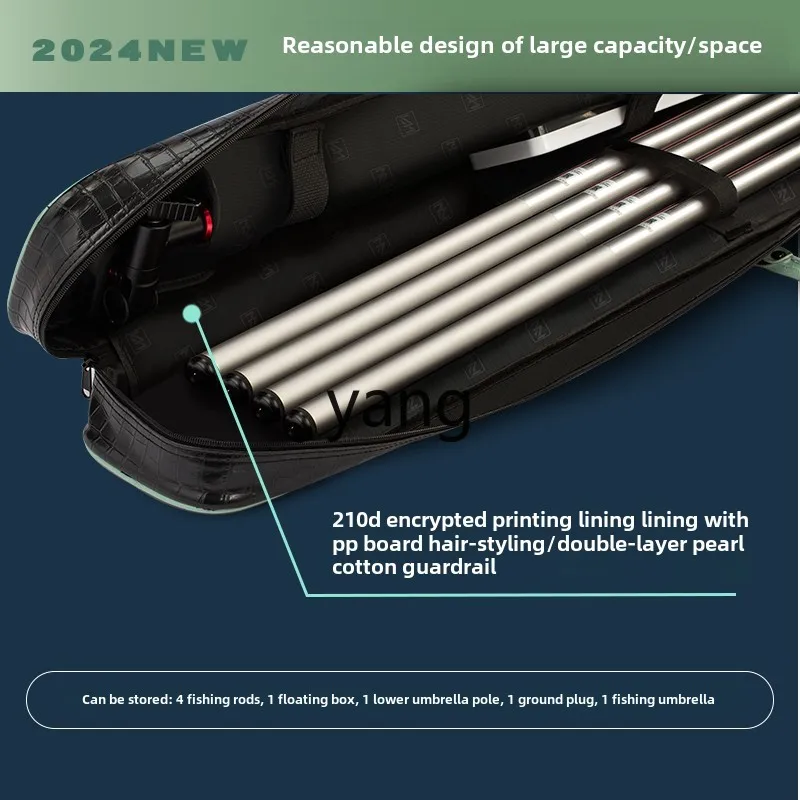 LMM防水釣り竿バッグ多機能収納バッグ釣り道具