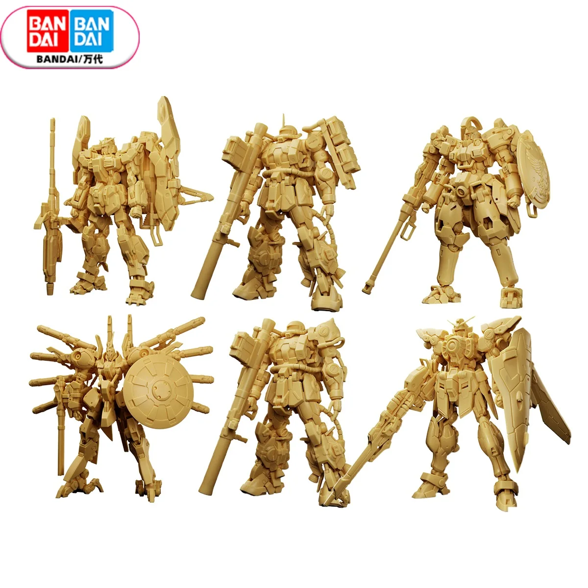 Bandai Food Play Gundam ARTIFACT 04 GK Zaku Wing Tallgeese Great Demon Action Figure Brinquedos Model