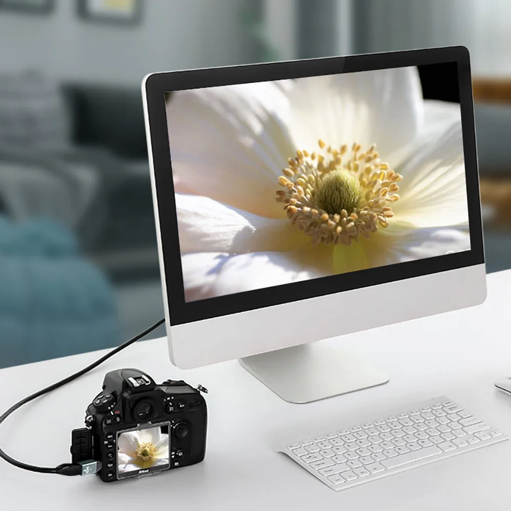 1Pcs HD Connector Converter 4K@60hz Adapter for Monitor Notebook Projector Micro HDMI-compatible Female to Mini Male Adapte