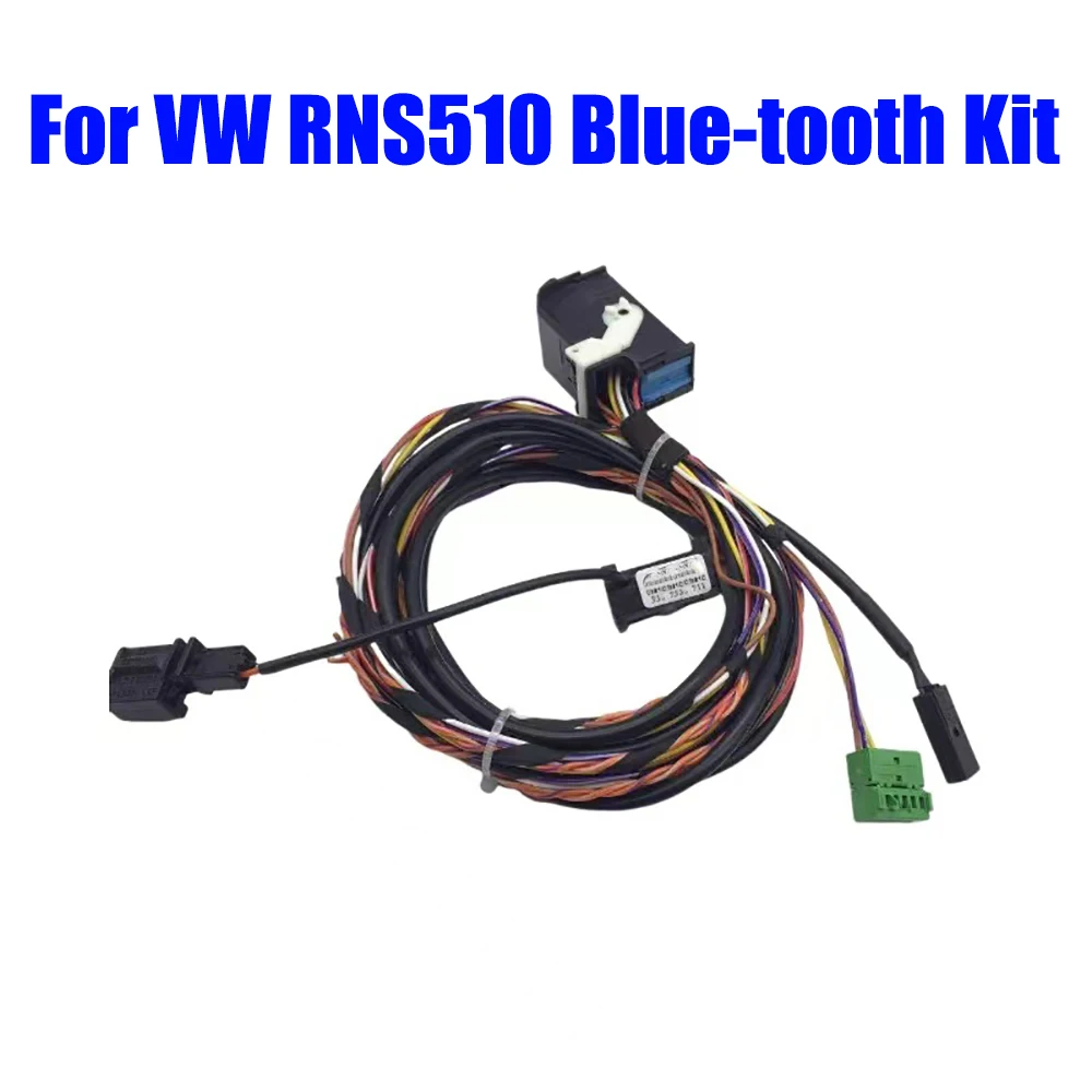 Car Bluetooth Module Wiring Harness Cable Microphone Kit for VW Multivan T5/RCD510 for Magotan Golf 6 Lossless Installation