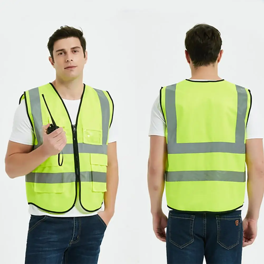 2pcs Reflective Vest Reflective Safety Vest Electric Scooter Flashing Vest Safety Reflective Vest Construction Workwear