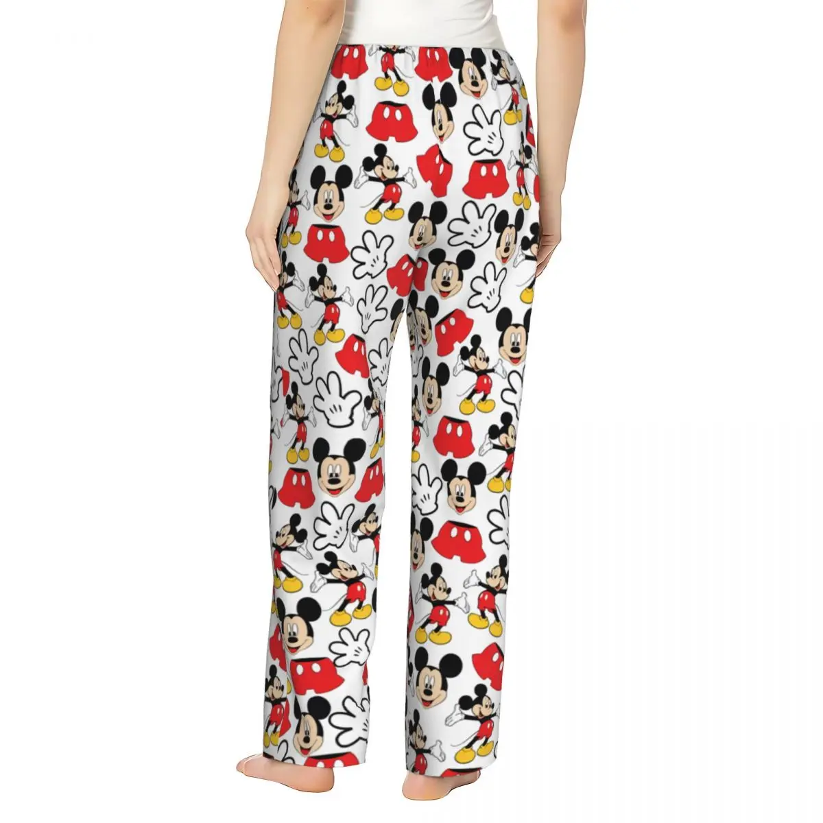 Women Cartoon Anime Tv Mickey Mouse Pajama Pants Custom Print Sleep Sleepwear Bottoms with Pockets