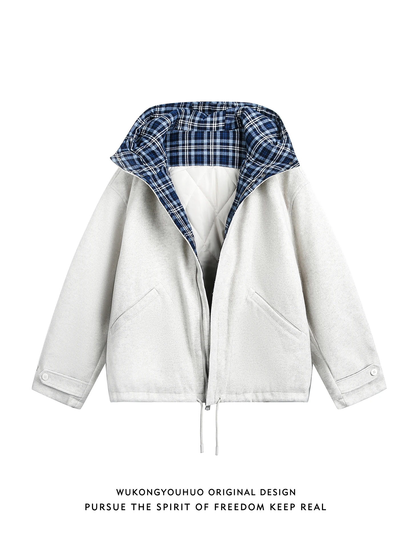 

Модная американская клетчатая хлопковая одежда с капюшоном Jaet ex, зимняя теплая универсальная хлопковая одежда для пар, молодежная мода