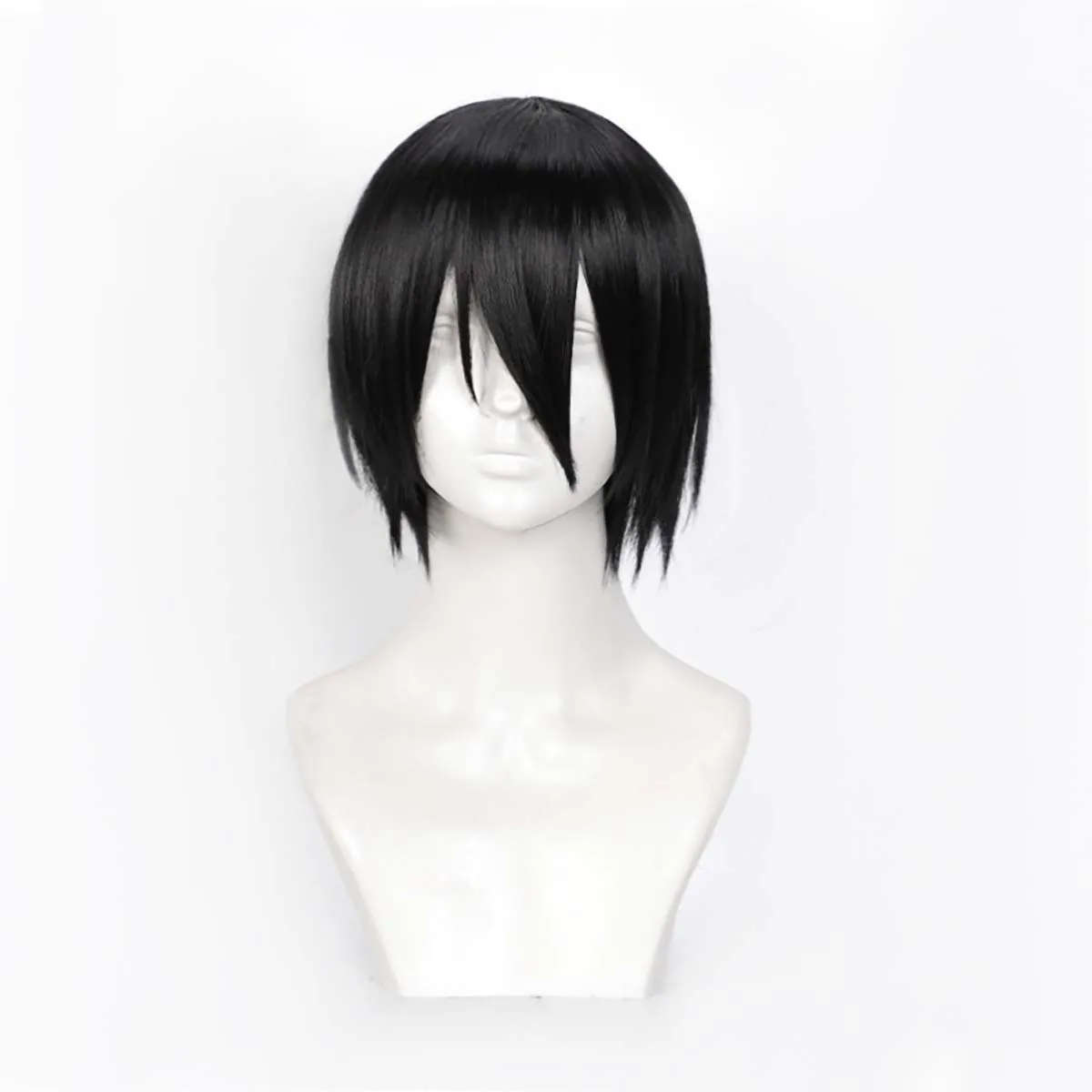 Men Cosplay Shinmon Benimaru Short Black Hair Wig