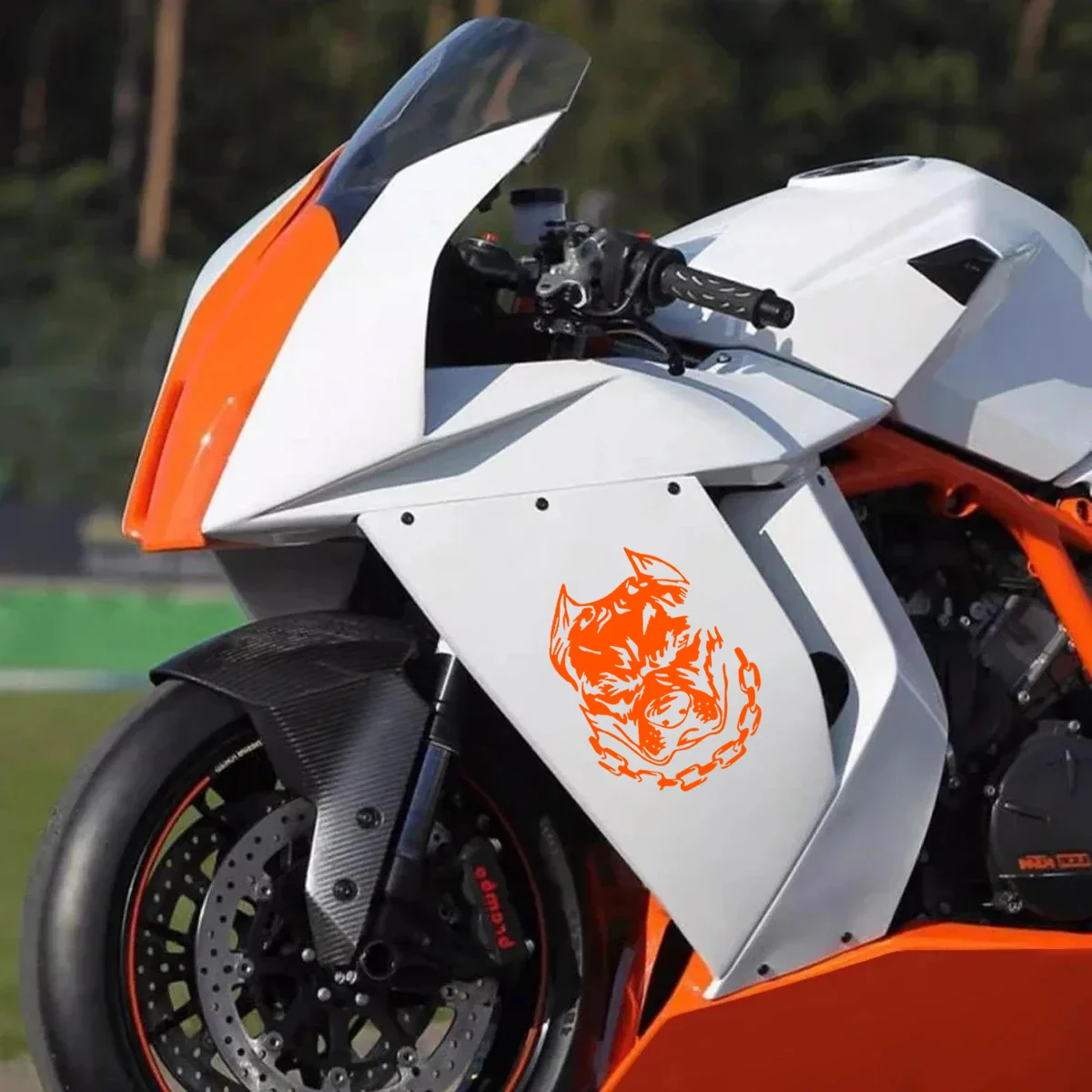 Bulldog Reflective Vinyl Moto Stickers Decor Motorcycle Scooter Car Auto Body Windshield Helmet Waterproof Accessories Decal