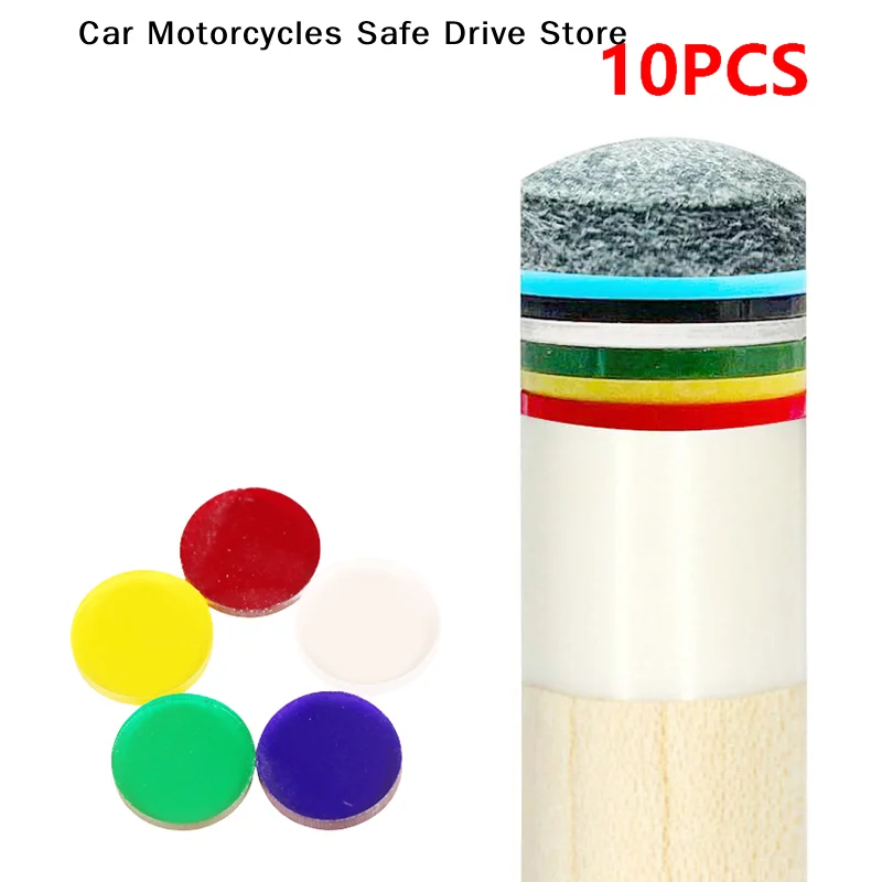

【CM】10Pcs Acrylic Clear Tip Pads Diameter 15mm Play Cue Break Jump Cue Carom Pool Cue Snooker & Billiard Accessories