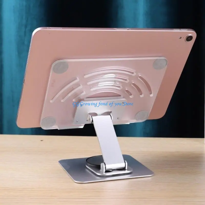 

H9EB Adjustable Aluminum Tablet Stand 360 Degree Rotating Desk Holder for Tablets
