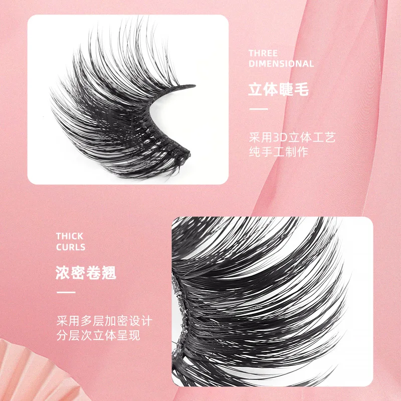 5 Pair 3D Imitation sable Lashes Natural Eyelash Dramatic False Eyelashes Faux Cils Makeup Fake Eyelash Extension maquiagem