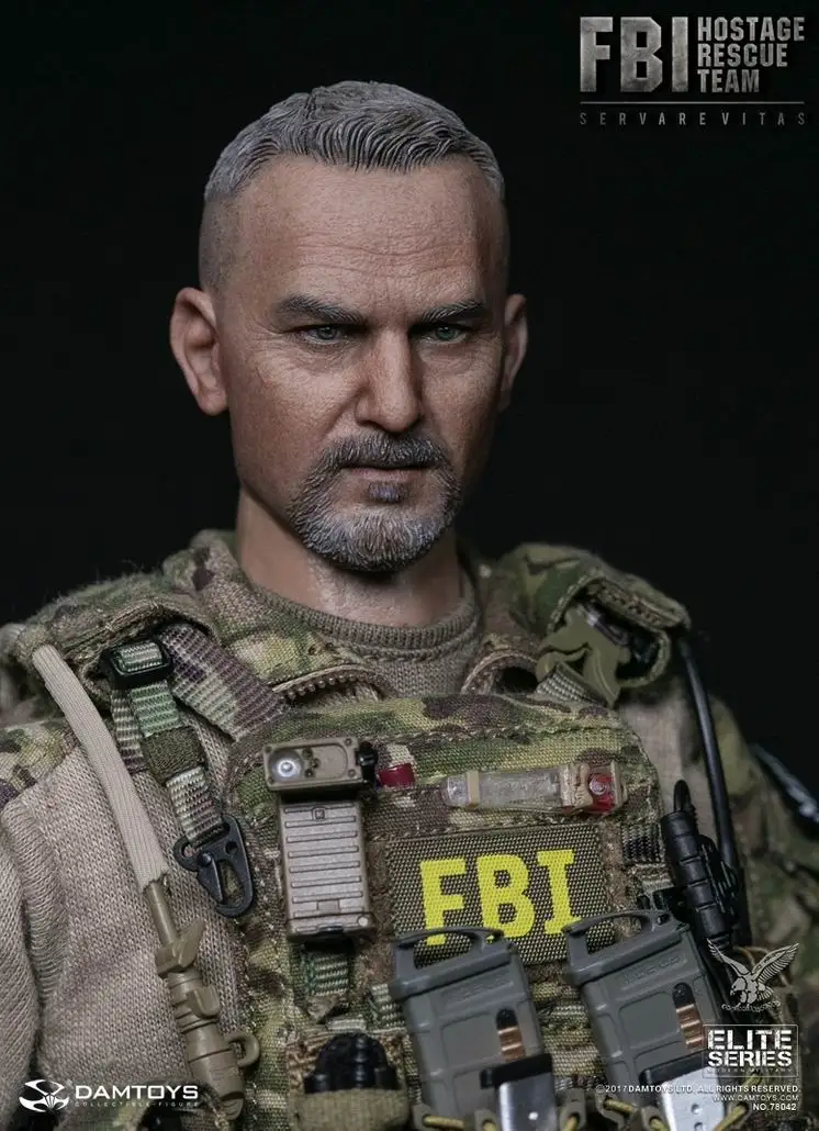 DAMTOYS DAM 78042 1/6 FBI HRT Detective Hostage Rescue Team Servarevitas Full Set Moveable Action Figures For Fans Collect