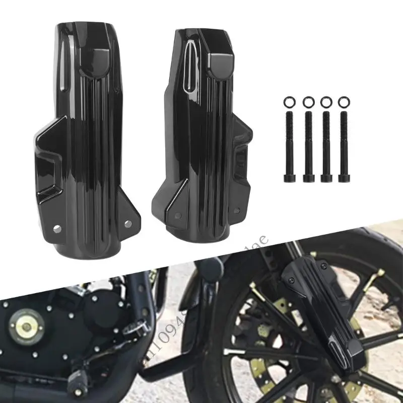 Weather Resistant Fork Protectors Covers Suitable For 14 Through 22 Motorcycles Premium ABS Build Quick Install