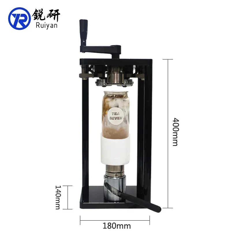 2024 Chinese factory  Hot sell  High Quality Portable  Bubble Tea Coffee Handheld Pet Can Sealing Machine With Aluminum Lids