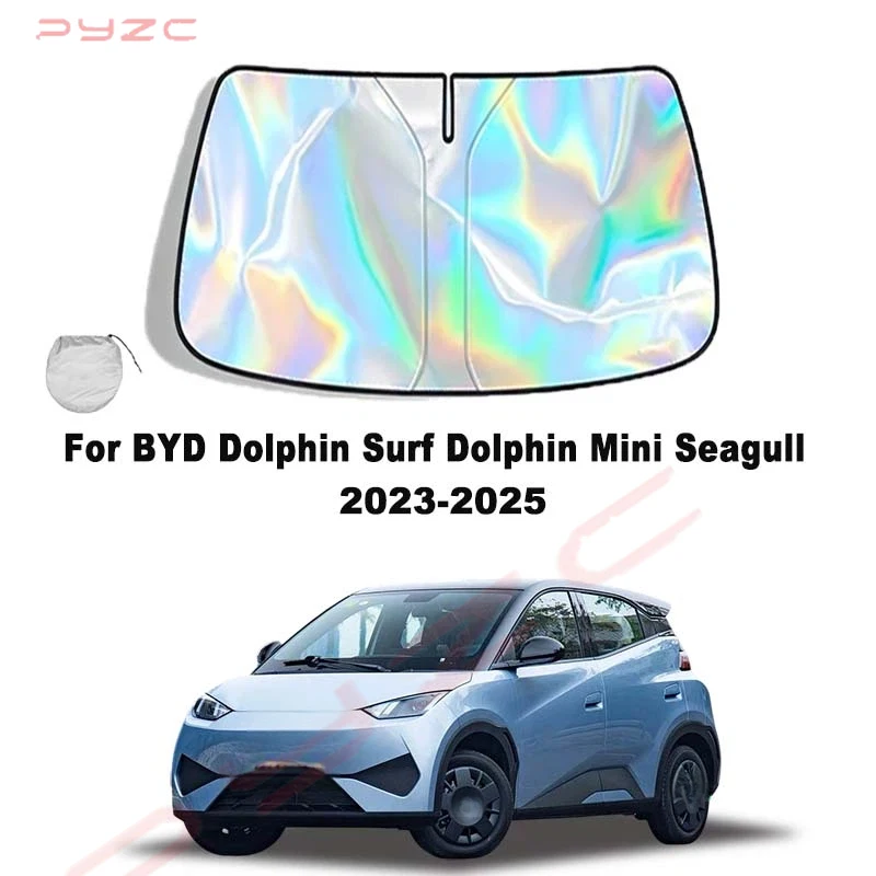 For BYD Dolphin Surf Dolphin Mini Seagull 2023-2025 Car Windshield Sunshade Cover Front Window Sun Shade Visor Auto Interior