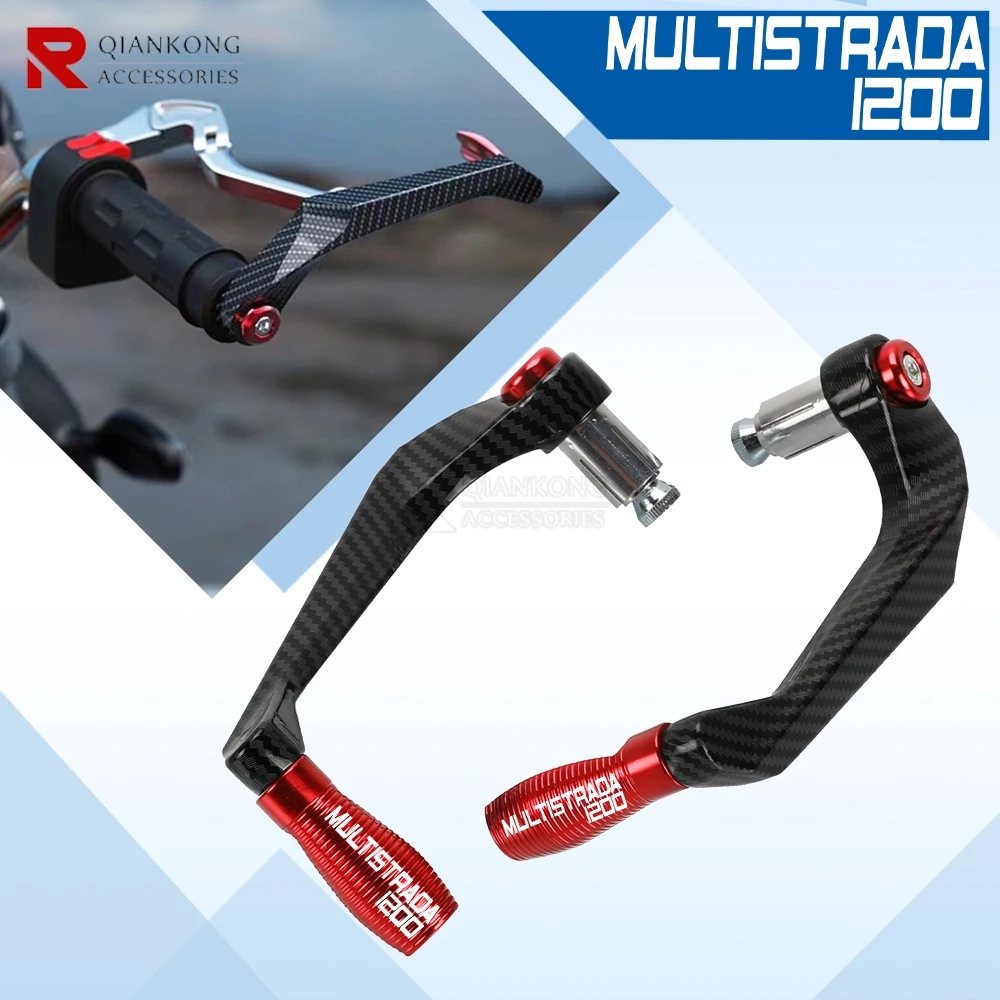 

For Ducati MULTISTRADA1200 MULTISTRADA 1200 2010-2023 2024 7/8'' Motorcycle Handlebar Grips Guard Brake Clutch Lever Protector