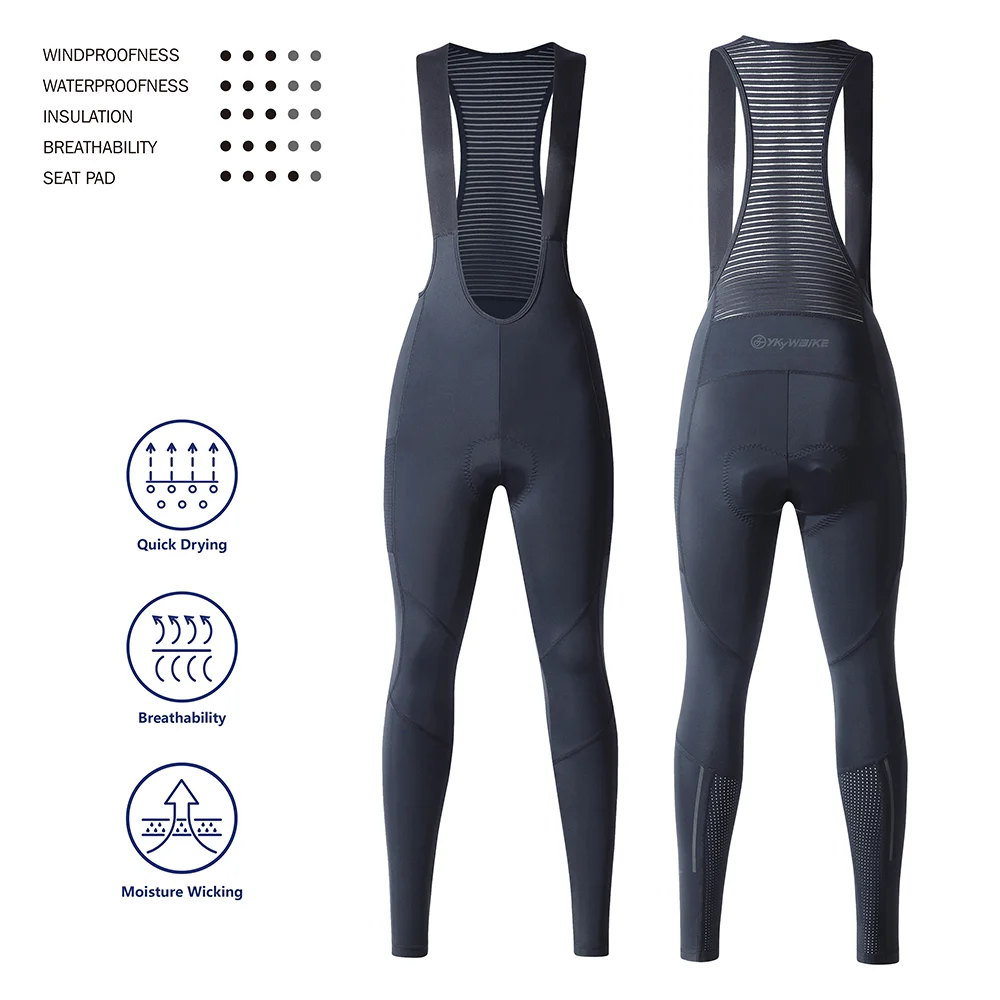 Ykyw Frauen Radfahren Lätzchen lange Hosen hochwertige MTB Rennrad Fahrrad Kleidung elastische gepolsterte Strumpfhose Pro Fahrrad hose 7h Fahrt – Detail 9
