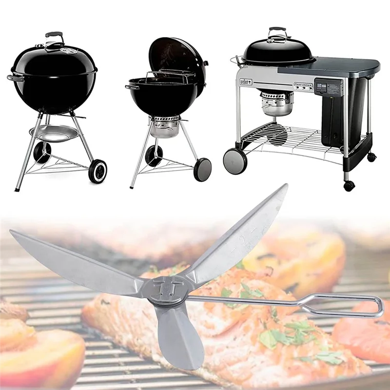 A01F-Grills One-Touch Cleaning System Kit Replacement Parts Metal For Weber 7443 90719 Charcoal Grill/Kettle Grills