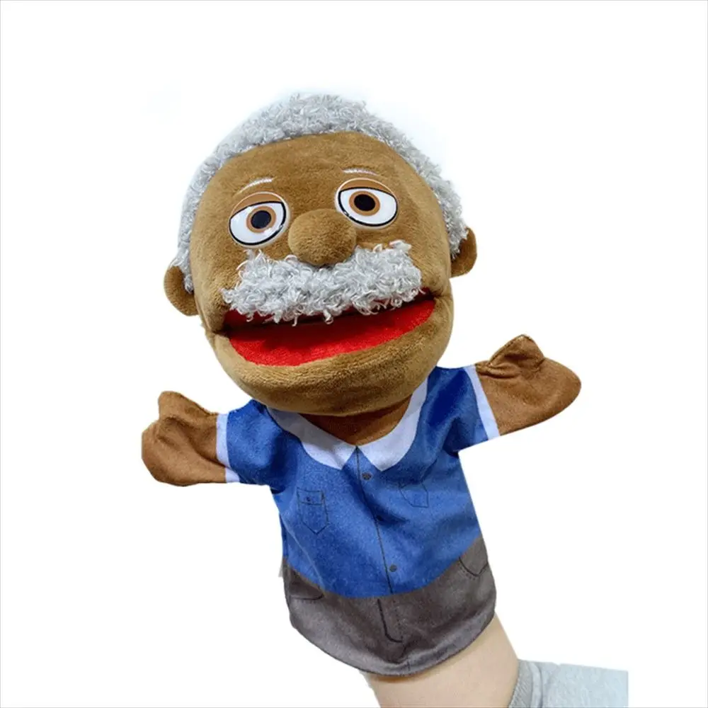 Kinderen Speelgoed Cognitie Knuffels Educatief Zwarte Huid Hand Speelgoed Pluche Handpop Vingerpoppetjes Handpop Vingerpoppen