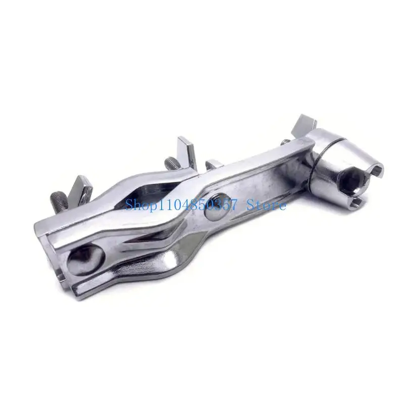 652F Drum Microphone Clip for Firm Attachment to Cymbal Stands Featuring Nonslip Design and Textured End Metal Construction