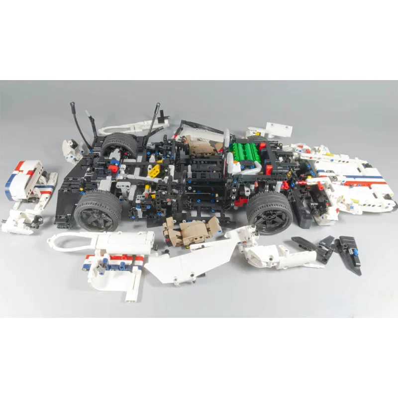 MOC-Modelo De Bloco De Construção Para Crianças, Montagem De Supercarro, Brinquedo Criativo, Presente De Aniversário, Menino, MOC-57003, 1:9, Novo