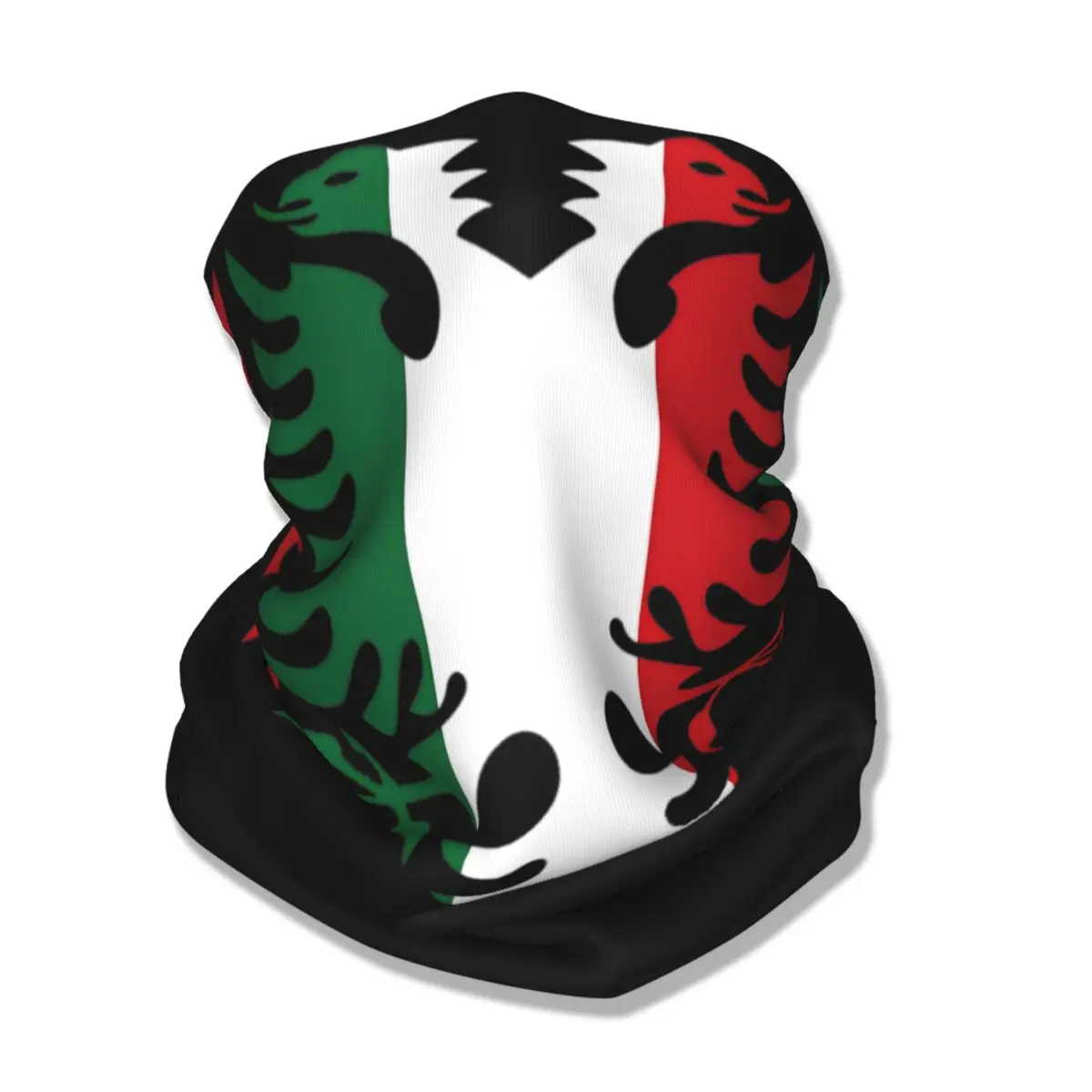 Italy Albania Flag Bandana Neck Gaiter Printed Kosovo Albanians Mask Scarf Warm Balaclava Running Unisex Adult Breathable