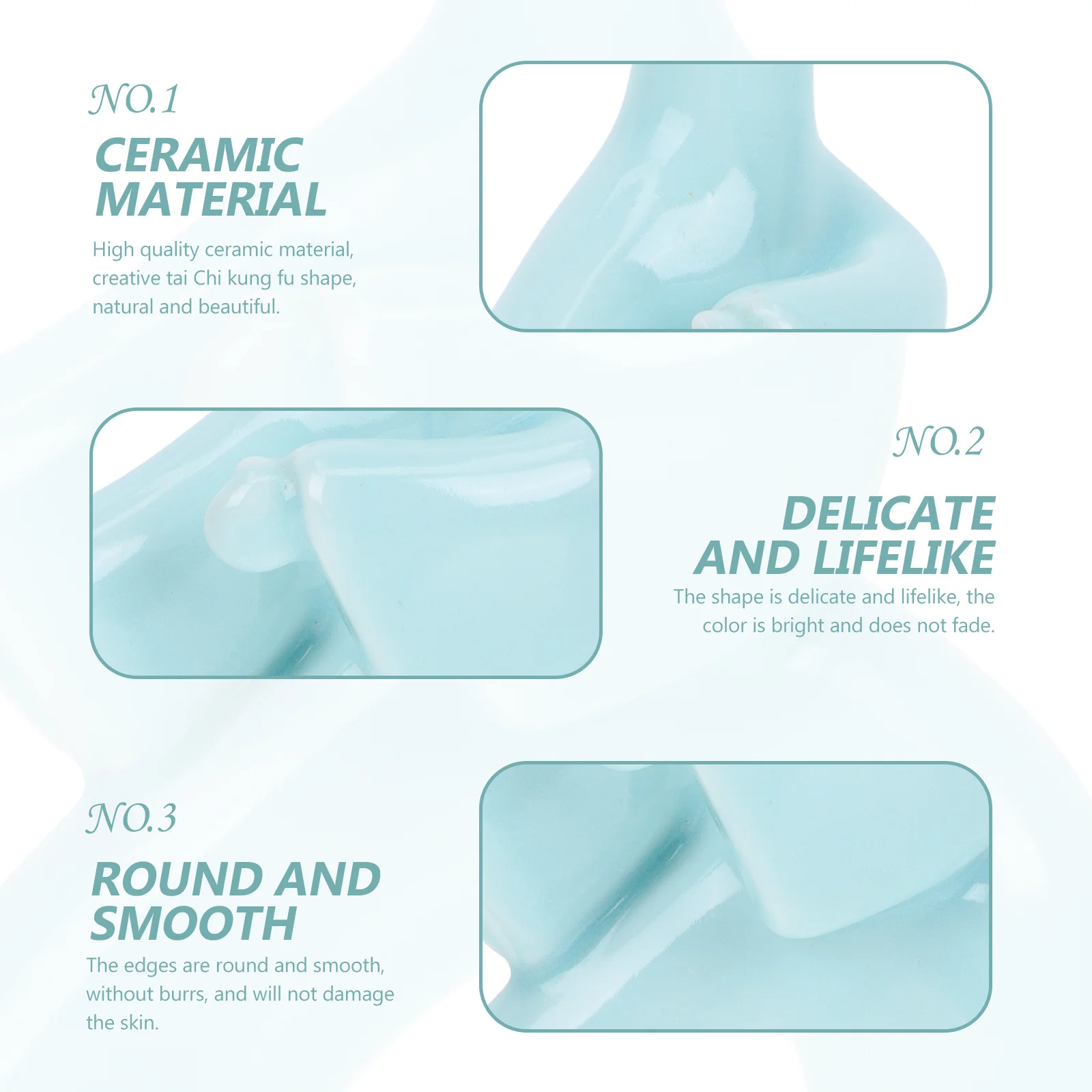 

Ceramic Tai Chi Statue Decoration Meditation Room Desktop Style Adorn Ceramic Tai Chi Statue