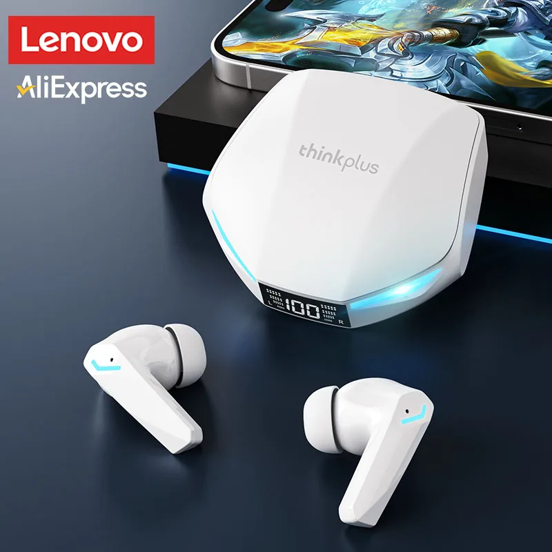 Lenovo XT53 Draadloze Upgrade Bluetooth 5.4 Koptelefoon Ultra Lange Uithoudingsvermogen Lage Latency Gaming Headset LED Digitale Display Oordopjes - afbeelding 1