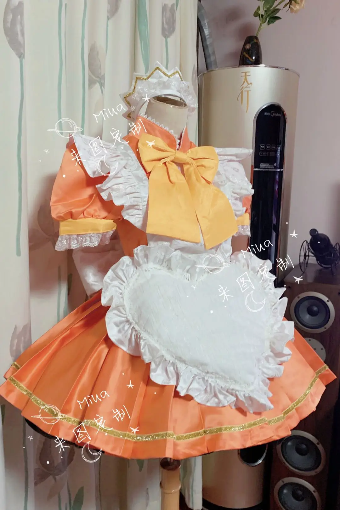 COS-HoHo [Customized] Anime Tokyo Mew Mew Fuon Purin Maid Dress Lovely Uniform Cosplay Costume Halloween Party Outfit For Women