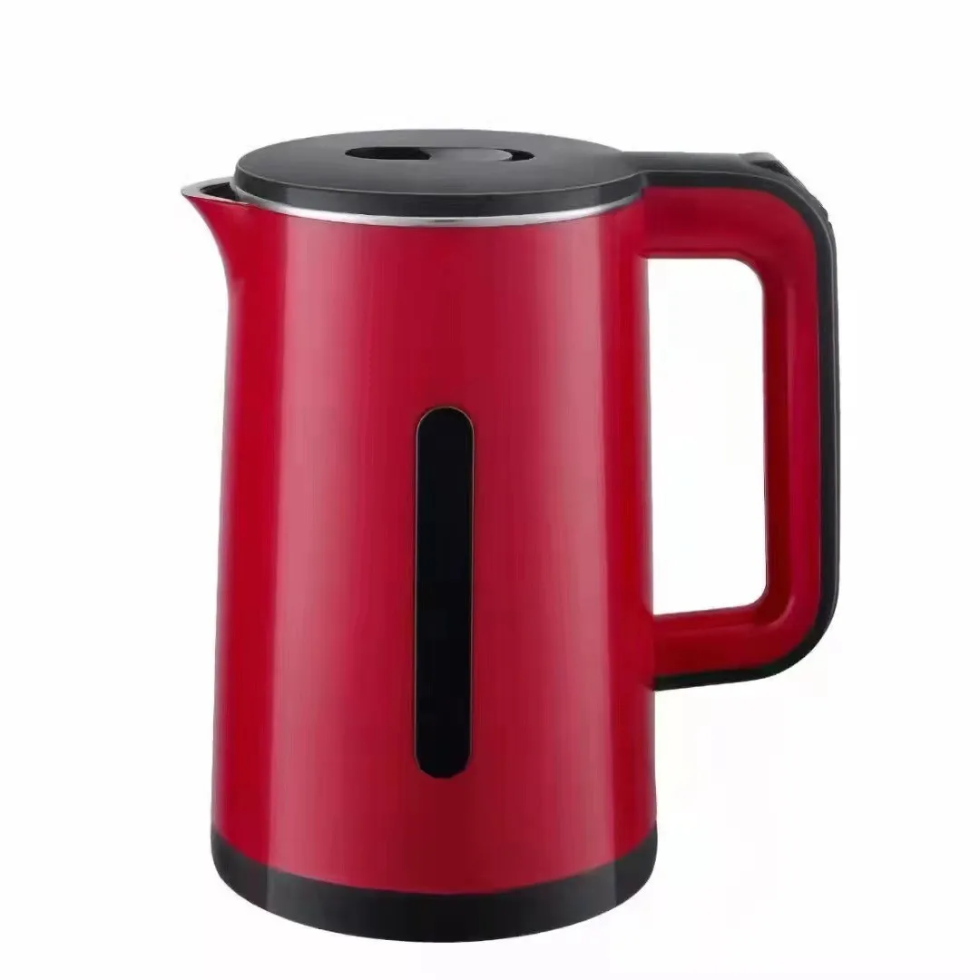 2L Automatic EU Power-Off Plastic Long-Life LED Light Stainless Steel Electric Kettle for Household Use