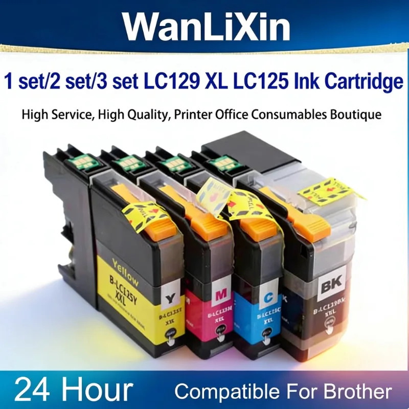

Картридж с чернилами LC129XL LC125, совместимый с принтерами Brother MFC-J6920DW J6520DW
