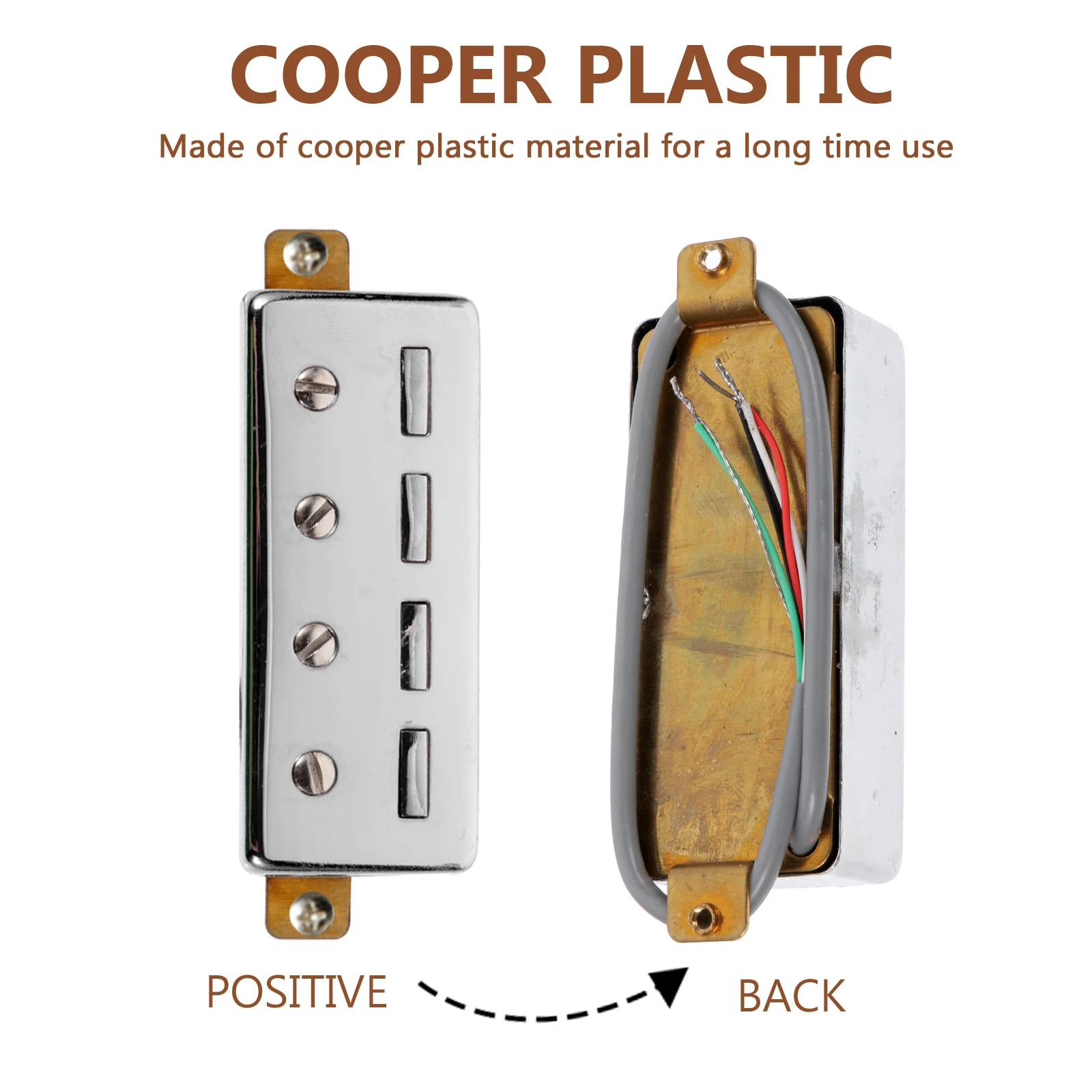

Bass Guitar Pickups Durable Copper Plastic Pre-Wired Harness For 4-String Instruments Replacement Guitar Parts Accessories