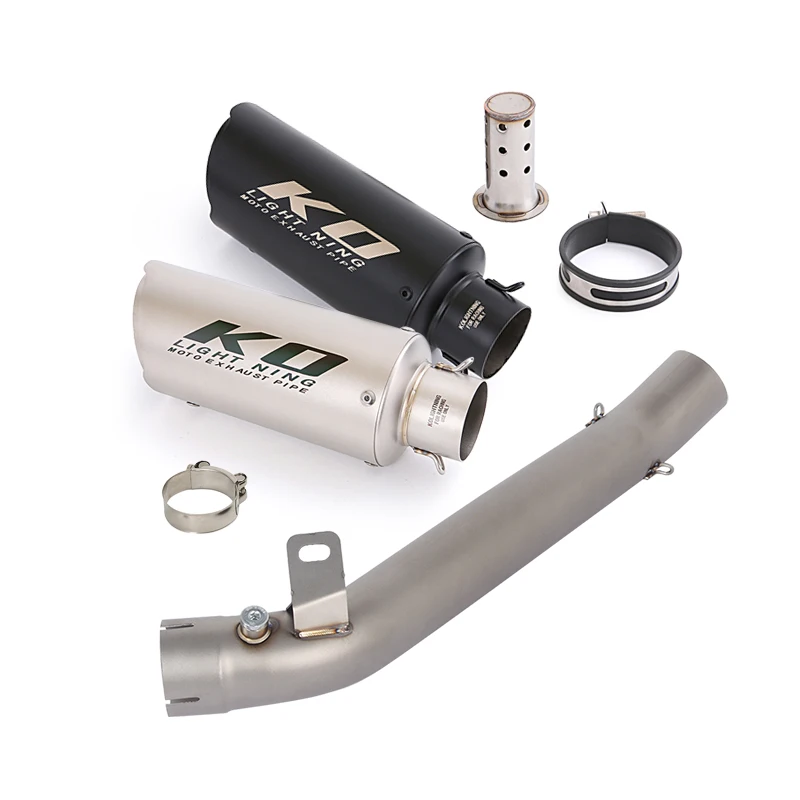 

For SUZUKI GSXR1000 2007-2008 Slip On Motorcycle Exhaust System Mid Link Pipe 60mm Muffler Stainless Steel Escape DB Killer