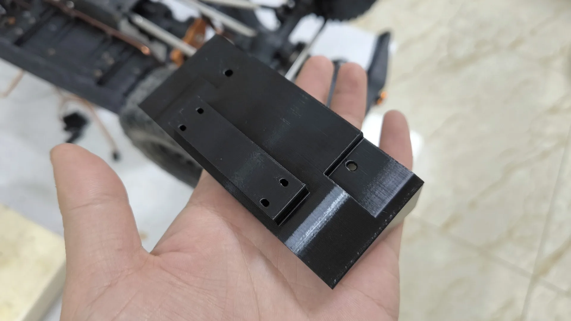 For Rlaarlo Croboll MK-07 1/7 RC Crawler Front Bumper Support Brace Hop-Up Upgrade Protective Parts 3D Bolt-On Screws Included