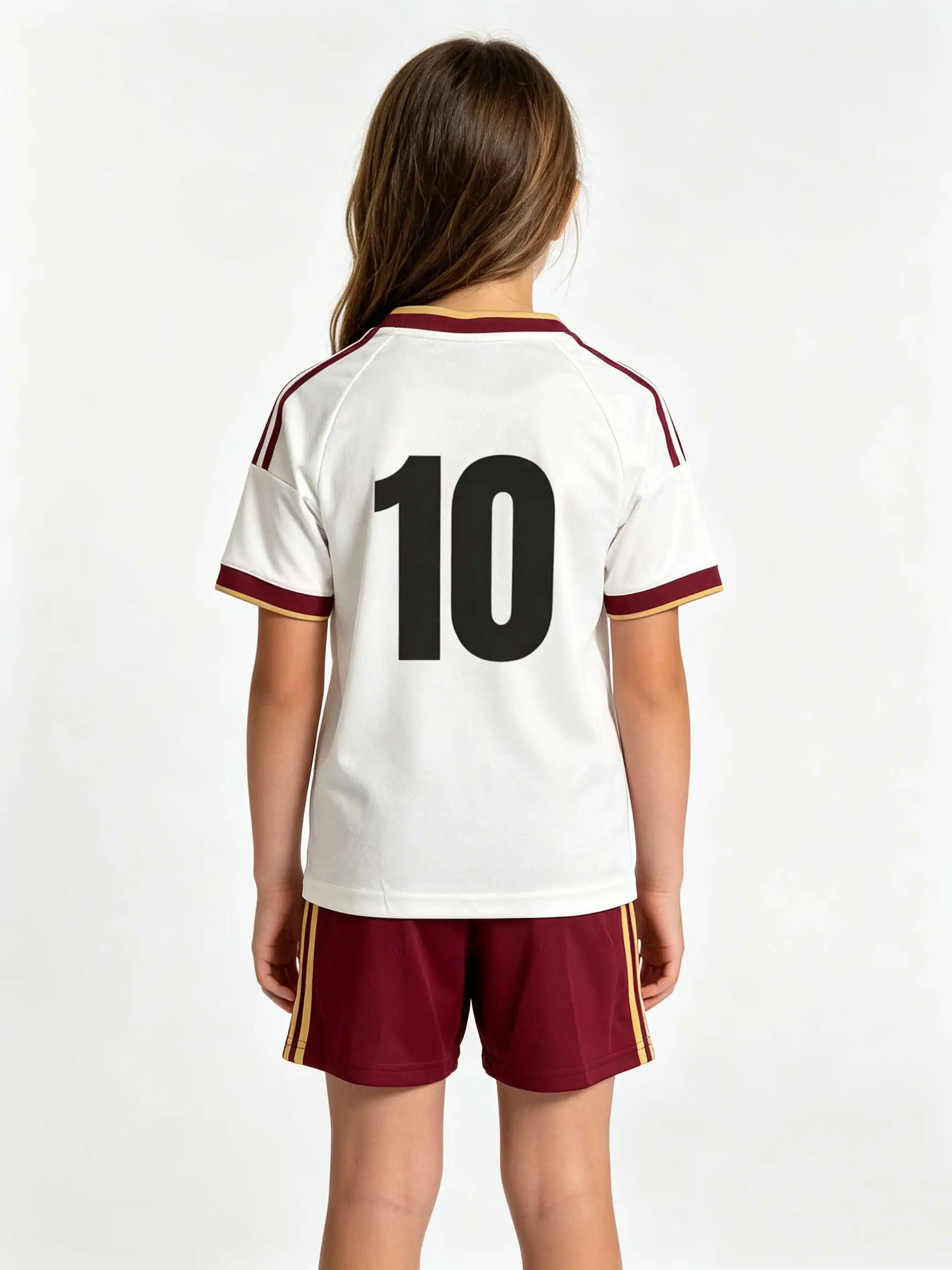 New 26/27 Unisex Blank Soccer 2‑Piece Set, Kids Adults Parent‑Child Kit, Custom No. 10 for School Outdoor Team Sports N0