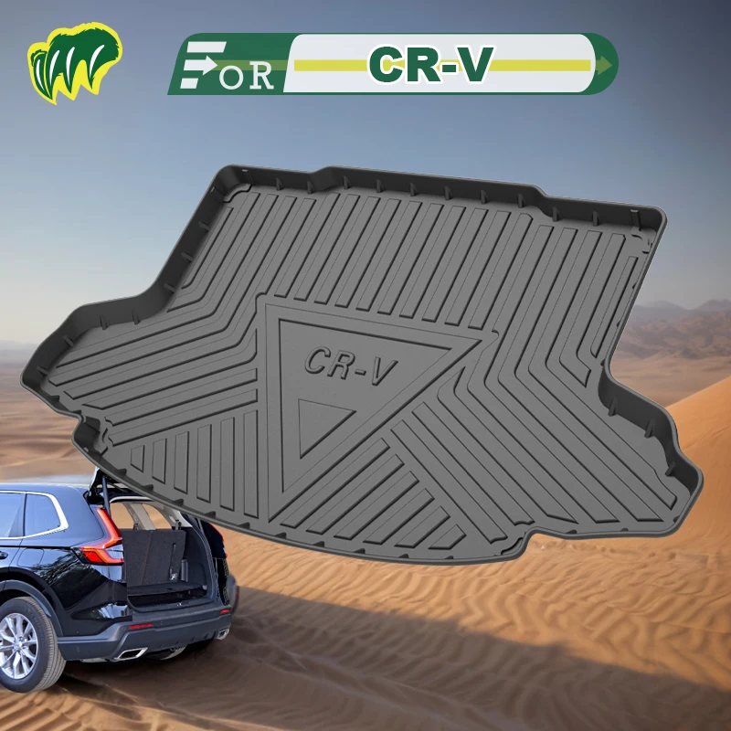 For Honda CR-V 12 20 21 22 2007-2023 Custom Fit Car Trunk Mat All Season Black Cargo Mat 3D Shaped Laser Measured Trunk Liners