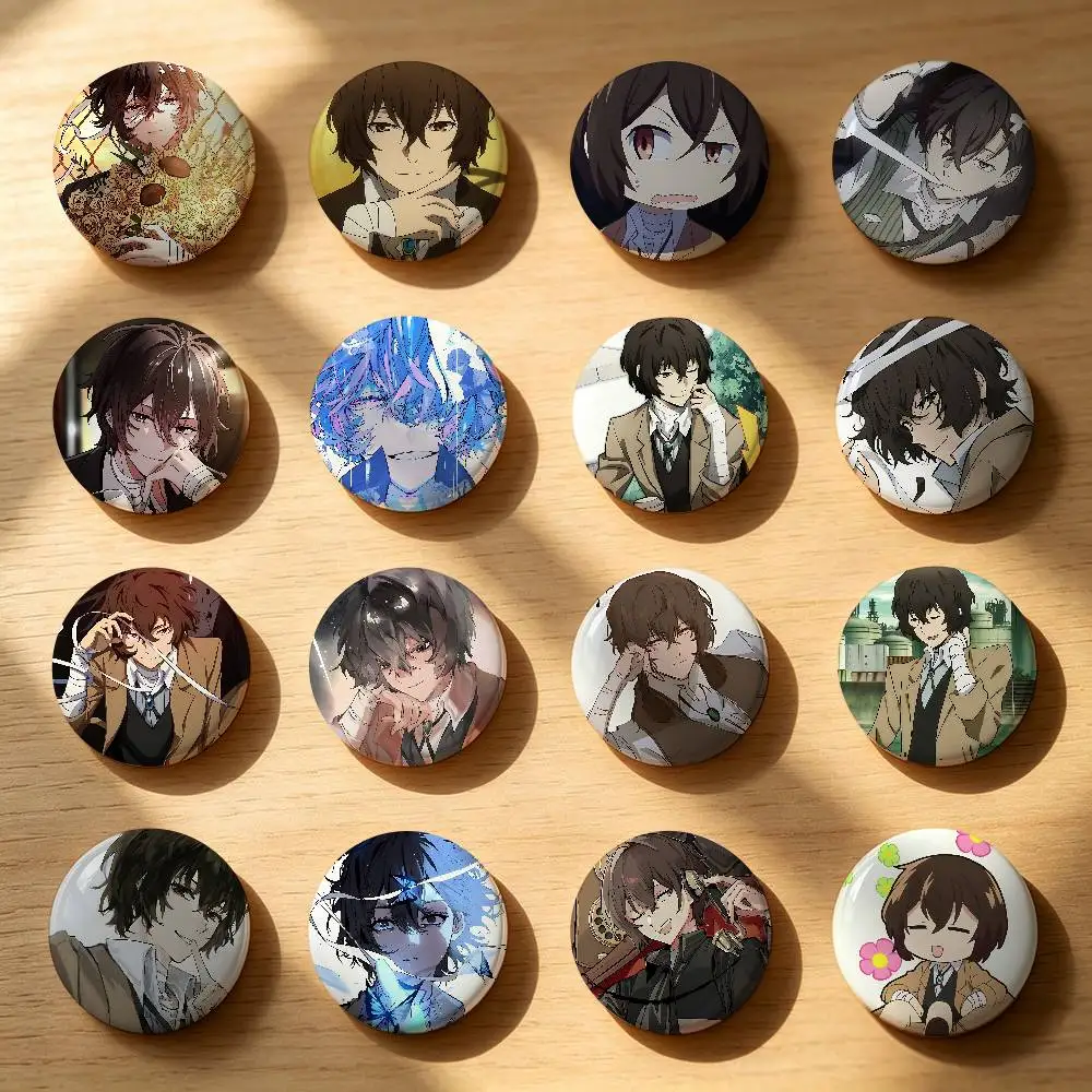 Osamu Dazais Badge Pins For Friend, Backpack, Clothing, Collectible Accessories, Jewelry Gift