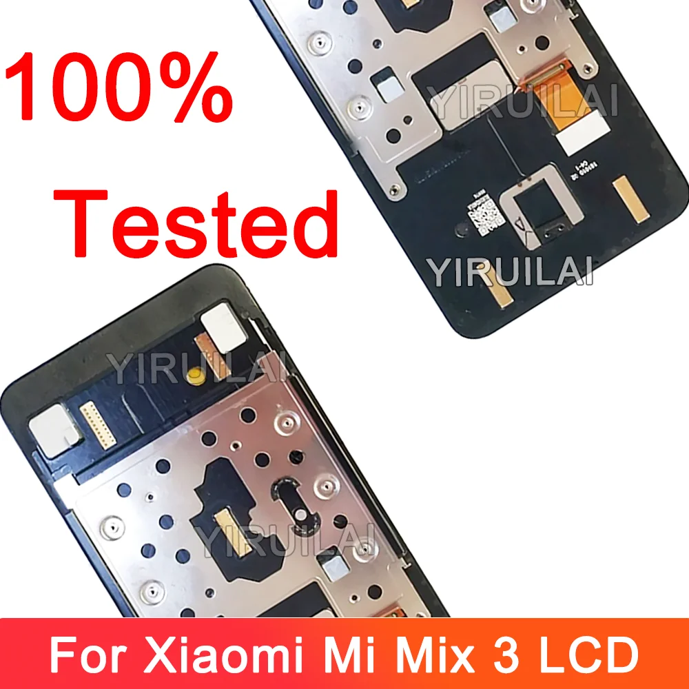 AMOLED シャオ mi mi ミックス 3 lcd ディスプレイタッチスクリーンデジタイザフレーム 6.39 "シャオ mi mix3 5 グラム M1810E5A 画面交換