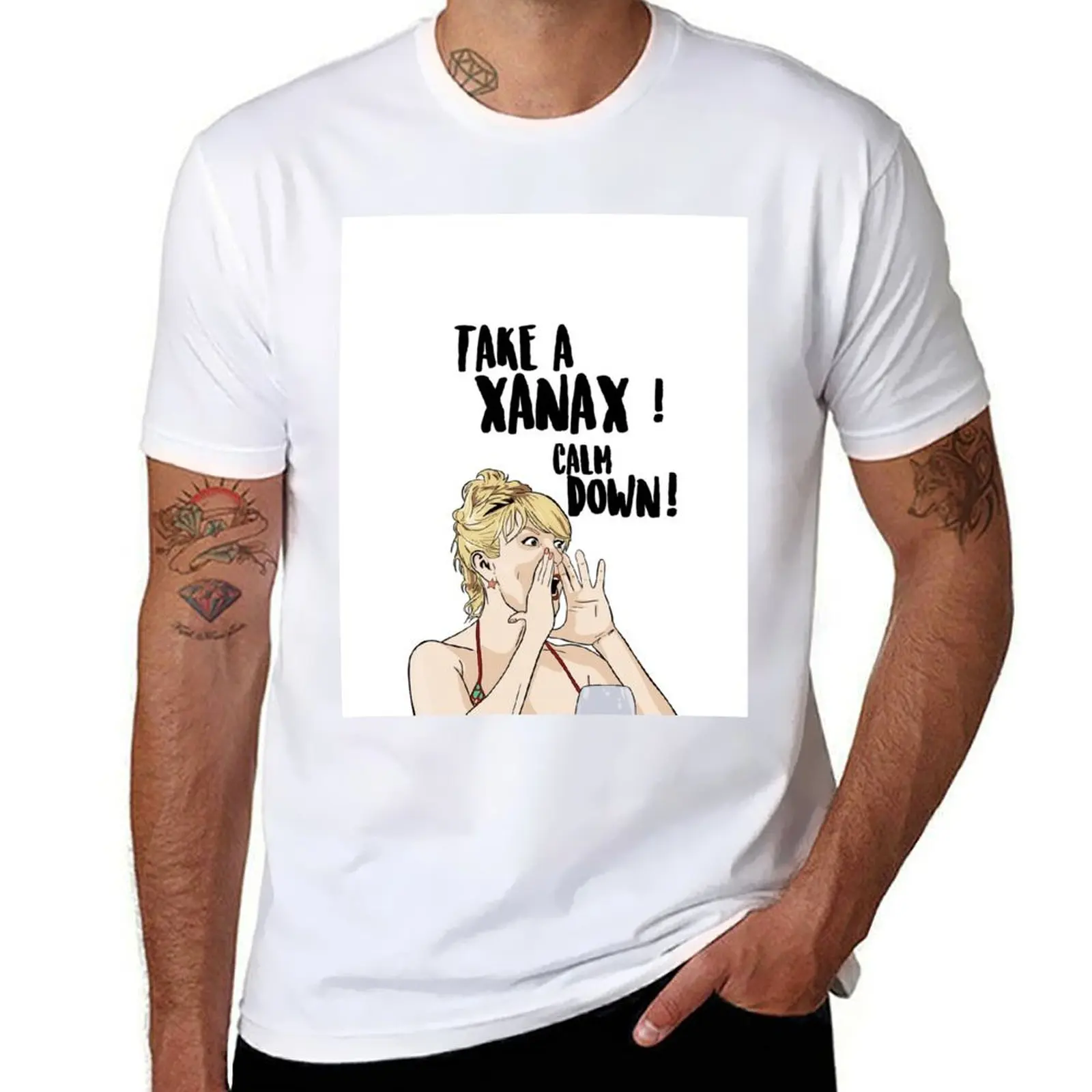 

TAKE A XANAX! CALM DOWN! - Ramona Singer - Real Housewives of New York T-Shirt Casual All Match Short Sleeve T-Shirt