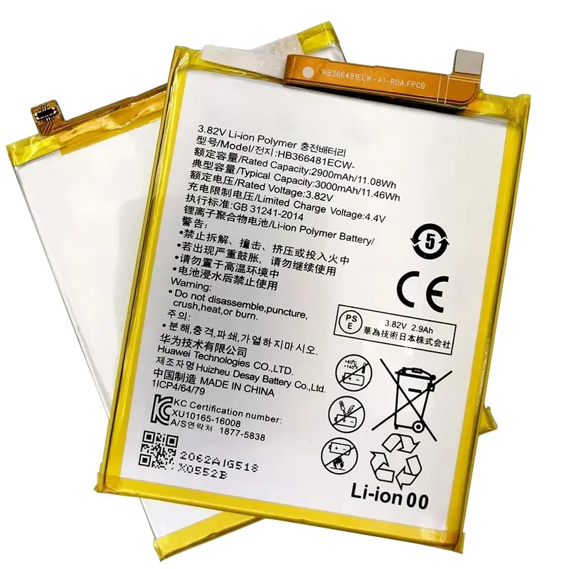 For HuaWei Original Real 3000mAh HB366481ECW For Huawei P9/P9 Lite/Honor 8 5C /P10 Lite/P8 Lite 2017/P20Lite/P9Lite Battery+Tool