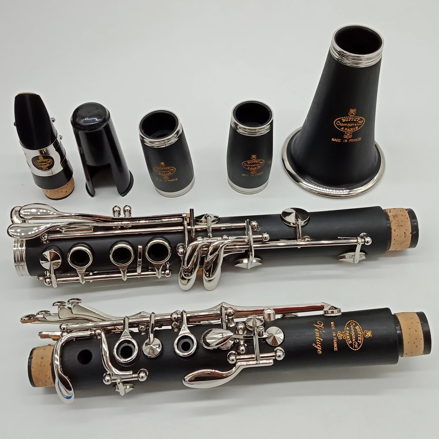 New MFC Professional Bb Clarinet VINTAGE Bakelite Clarinets Nickel Silver Key Musical Instruments Case Mouthpiece Reeds